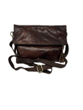 Handmade Leather Foldover Crossbody Bag