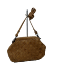 Keaan Pia Leather Woven Crossbody