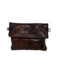Handmade Leather Foldover Crossbody Bag