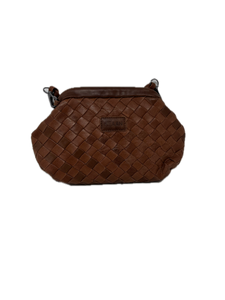 Keaan Pia Leather Woven Crossbody