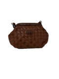 Keaan Pia Leather Woven Crossbody